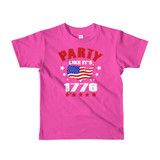 Party Like It's 1776 Short sleeve kids t-shirt