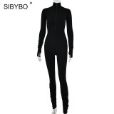 Turtleneck Skinny Jumpsuit