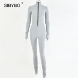Turtleneck Skinny Jumpsuit