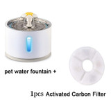 Automatic Cat Dog Drinking Water Dispenser 2.4L Electric LED Fountain