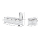 4Pcs/Set Acrylic Kitchen Seasoning Box Spice Jar