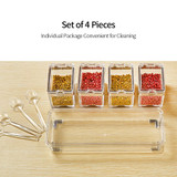 4Pcs/Set Acrylic Kitchen Seasoning Box Spice Jar