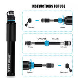 Bicycle Pump Portable  150PSI Presta/Schrader Road MTB Mountain Bike Pump Cycling Inflator Hand Pump For Bicycle