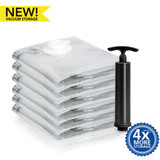 Vacuum Bag with Pump Clothe Storage Bag Luggage Travel Bags Space Saver Bag Save Wardrobe Space Airtight No Leak Vacuum Bag with Pump Clothe Storage Bag Luggage Travel Bags Space Saver Bag Save Wardrobe Space Airtight No Leak