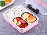 Lunch Box Stainless Steel With Spoon Leak-proof Lunch Bento Boxes Dinnerware Set Microwave Adult Children Food Container