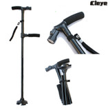 Walking Stick  Old Man Telescopic Canes T Handle Baston Elder Stable Crutch No Slip Pole Folding Hiking Elderly Walk