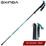 Walking Stick Hiking Running Nordic Walking Pole Folding Trekking Poles Carbon Fiber Ultralight Quick Lock