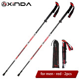 Walking Stick Hiking Running Nordic Walking Pole Folding Trekking Poles Carbon Fiber Ultralight Quick Lock