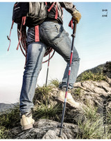 Walking Stick Hiking Running Nordic Walking Pole Folding Trekking Poles Carbon Fiber Ultralight Quick Lock
