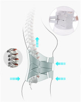 Lumbar Back Brace Belt Tourmaline Self-heating Magnetic Widen Waist Belt Steel Bone With 3pcs Pad