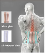Lumbar Back Brace Belt Tourmaline Self-heating Magnetic Widen Waist Belt Steel Bone With 3pcs Pad