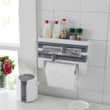 4 in 1 - Kitchen Roll, Paper Towel & Spices Organizer