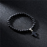 Natural Stone Cross Charm Bracelets