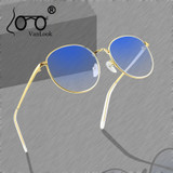 Round Computer Glasses Transparent for Women Men Blue Light Blocking