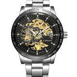 Top Luxury Brand Men's Skeleton Mechanical Watch