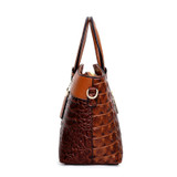 Gykaeo Luxury Designer Crocodile PU Leather Style Shoulder / Handbag