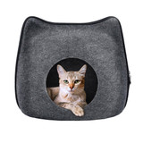 Portable Cat Cave Bed With Zipper and Cushion