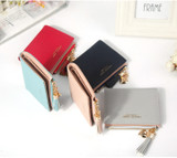 2020 Tassel Women Wallet Small Cute Wallet Women Short Leather Women Wallets Zipper Purses Portefeuille Female Purse Clutch