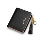 2020 Tassel Women Wallet Small Cute Wallet Women Short Leather Women Wallets Zipper Purses Portefeuille Female Purse Clutch