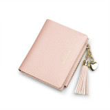 2020 Tassel Women Wallet Small Cute Wallet Women Short Leather Women Wallets Zipper Purses Portefeuille Female Purse Clutch