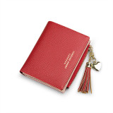 2020 Tassel Women Wallet Small Cute Wallet Women Short Leather Women Wallets Zipper Purses Portefeuille Female Purse Clutch