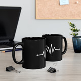 Black Coffee & Cardio Heartbeat Mug Black Coffee & Cardio Heartbeat Mug