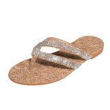 Summer Beach Sandals Crystal Beach Sliders Casual Slippers