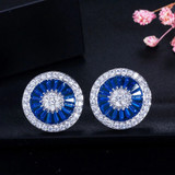 Trendy Stud Earrings 925 Sterling Silver