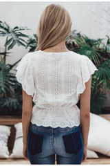 v neck summer blouse