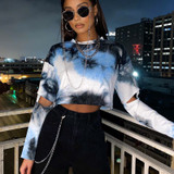 Smoky Crop Long Sleeve Top