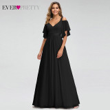 Ever Pretty Elegant Pink Evening Dresses Long A-Line Off The Shoulder V-Neck Sexy Formal Party Gowns EP07871PK Abendkleider 2020