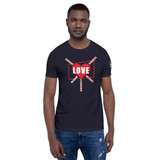 LOVE = 5 KEYS - 45 American Patriot - Premium Short-Sleeve T-Shirt