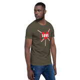LOVE = 5 KEYS - 45 American Patriot - Premium Short-Sleeve T-Shirt