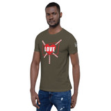 LOVE = 5 KEYS - 45 American Patriot - Premium Short-Sleeve T-Shirt