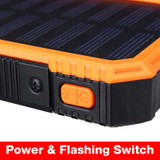 ReadyCool™ 30,000mAh Waterproof Solar Power Bank with LED Light