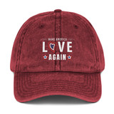 Make America Love Again - 45 American Patriot - Vintage Cotton Twill Cap