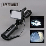 Night Vision Tactical Digital Infrared Rifle Scope With Battery Monitor and Flashlight