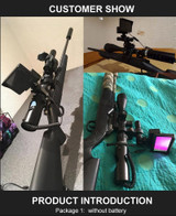 Night Vision Tactical Digital Infrared Rifle Scope With Battery Monitor and Flashlight