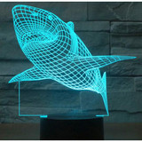 3D LED Shark with 7 Colors