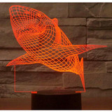 3D LED Shark with 7 Colors