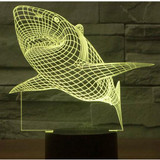 3D LED Shark with 7 Colors