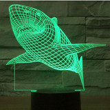 3D LED Shark with 7 Colors