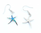Starfish Fire Opal Earrings