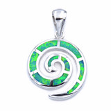 Fire Opal Swirl Necklace