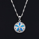 Blue Fire Opal Heart Dolphin Shaped Necklace & MORE