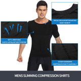 Men's Body Shaper Slimming Shirt Compression Vest Elastic Slim