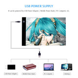 Electronic Art LED Drawing Tablet Digital Graphics Pad Size A4 with USB LED Light Box Copy Board