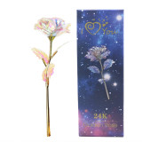 Romantic Artificial Colorful LED Rose Flowers Fairy Rose Galaxy for Home Decor