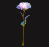 Romantic Artificial Colorful LED Rose Flowers Fairy Rose Galaxy for Home Decor