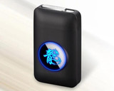 Metal Tobacco Cigarette Case Box with USB Electronic Plasma Arc Lighter Storage Case